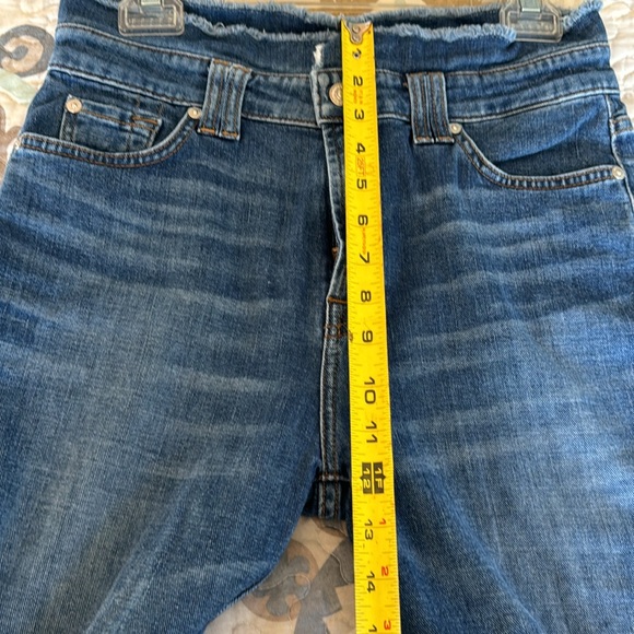7 For All Mankind Jeans With Frayed Waist Size 28. - Picture 10 of 16